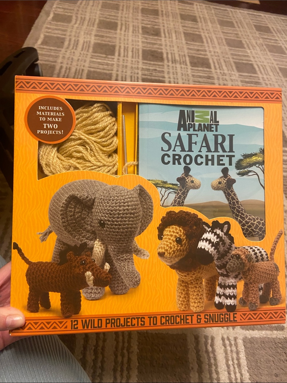 Animal Planet Safari Crochet Kit - Yellow Orange Packaging